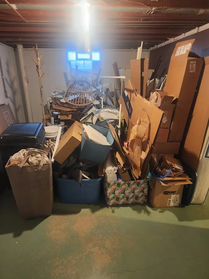 Roll-off dumpster container at job site for 20 Yard Dumpster Rental in Bay Harbor Islands